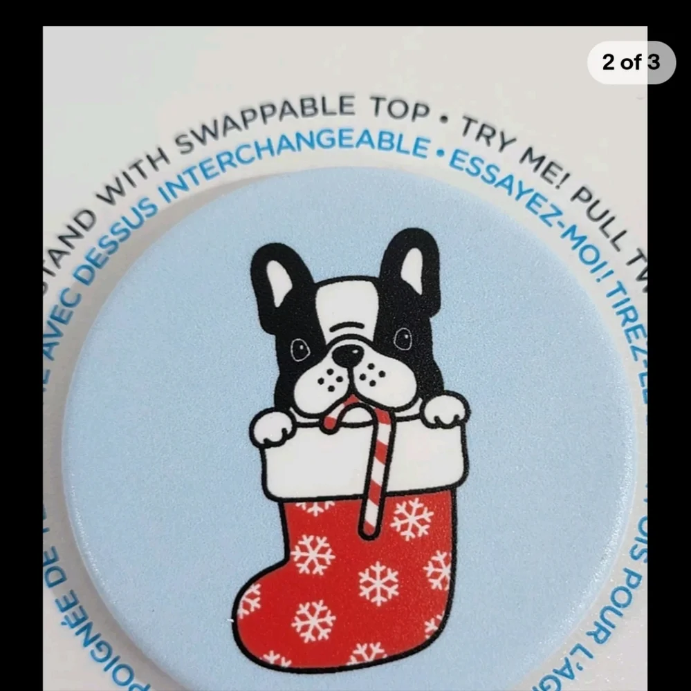 Popsockets Pop Sockets Holiday Frenchie French Bulldog Stocking Pop Grip‎ Top